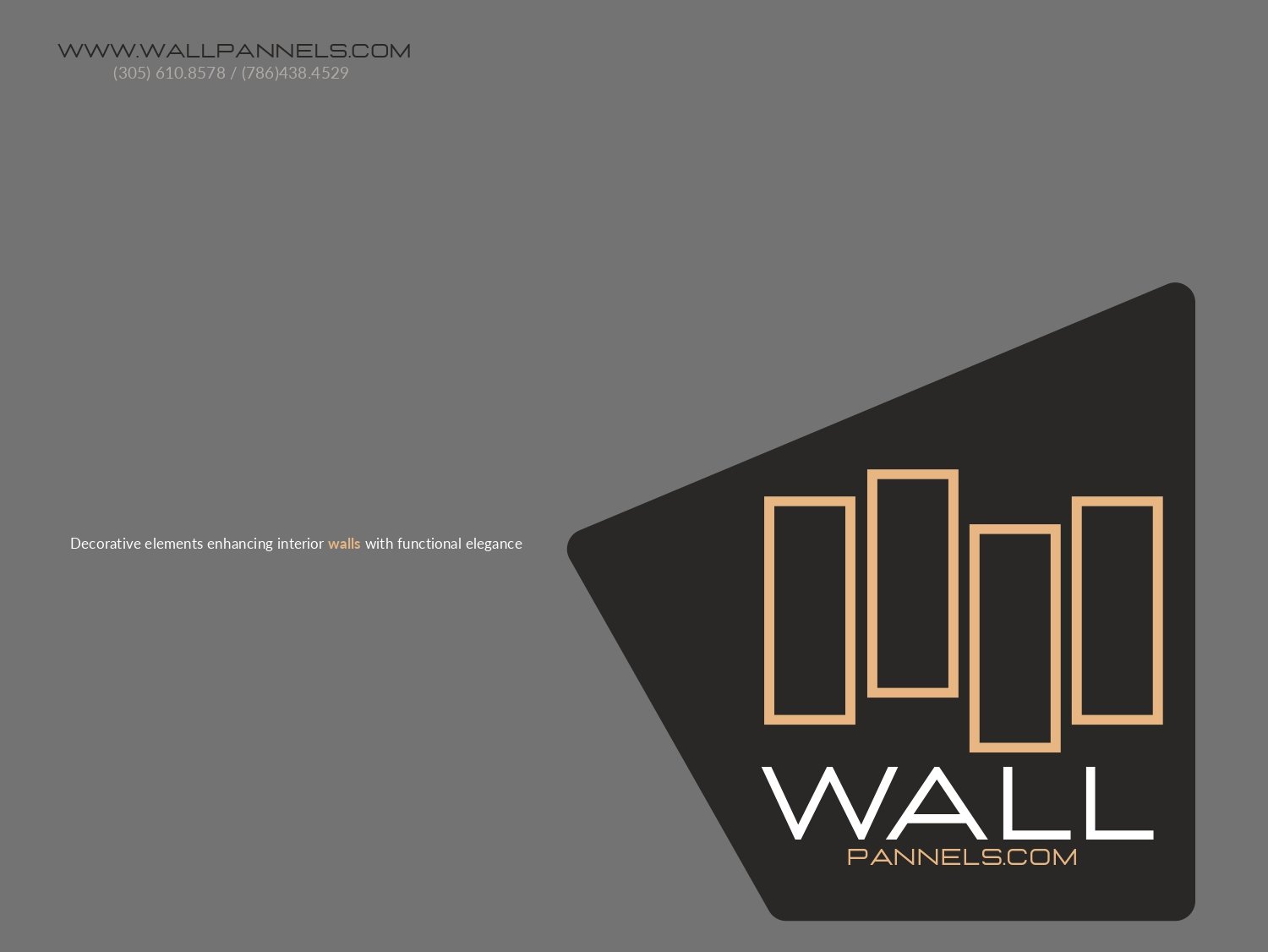 WALL PANNELS CATALOG